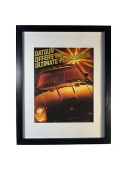 Datsun Magazine Page from 1980 - Framed