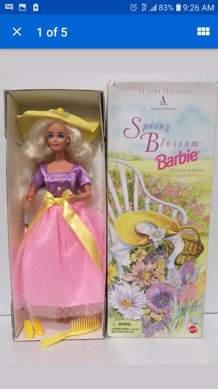 Spring Barbie in box
