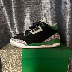 Air Jordan 3 Pine Green Size 8.5 Men - New