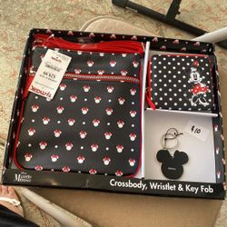 Brand New Disney Cross Body W/ Wristlet Minnie