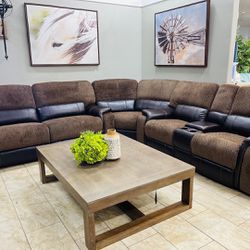 BLACK FRIDAY! Sectional Recliner New 