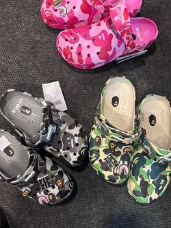 BAPE x Crocs Classic Clog Bundle – 3 Pairs