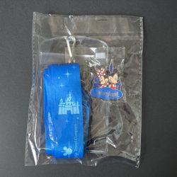 Disneyland Trading Pin And Lanyard 
