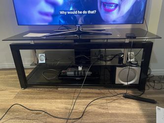 Sturdy Glass and Metal TV stand
