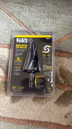 Klein Tools Quick-Release Step Drill Bit QRST15