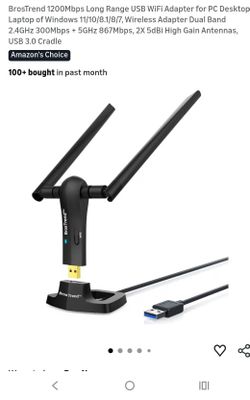 BrosTrend 1200Mbps Long Range USB WiFi Adapter