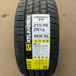 215/40/18 New Set Of Tires 