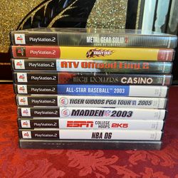 10 Sony Playstation 2 Video Games Bundle!
