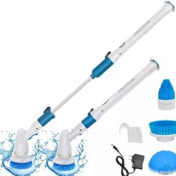 Electric Spin Scrubber, Cordless Bathroom Scrubber, Super Power Floor Scrubber