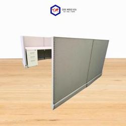6x6x48 Tall Silver A02 Loaded Cubicles come in a variety of colors