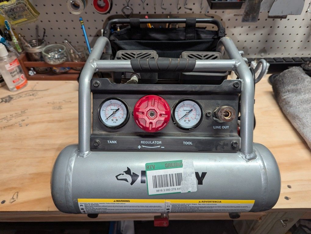 Husky 2 gal. 135 PSI Portable Electric Quiet Air Compressor