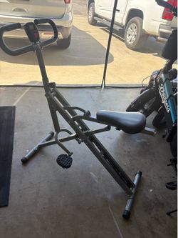 Upright row n ride exerciser