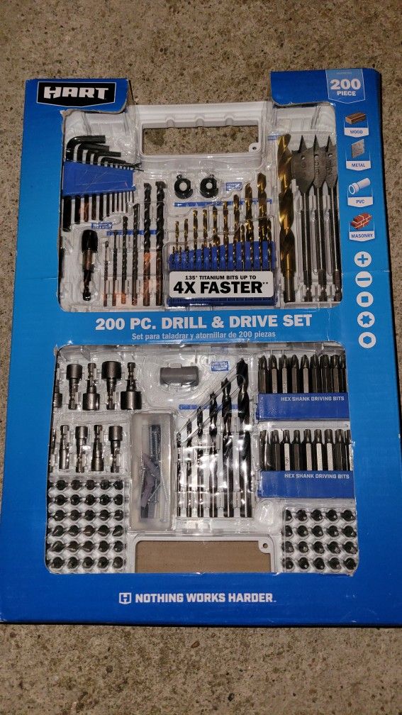 200 Piece Drill And Drive Set
