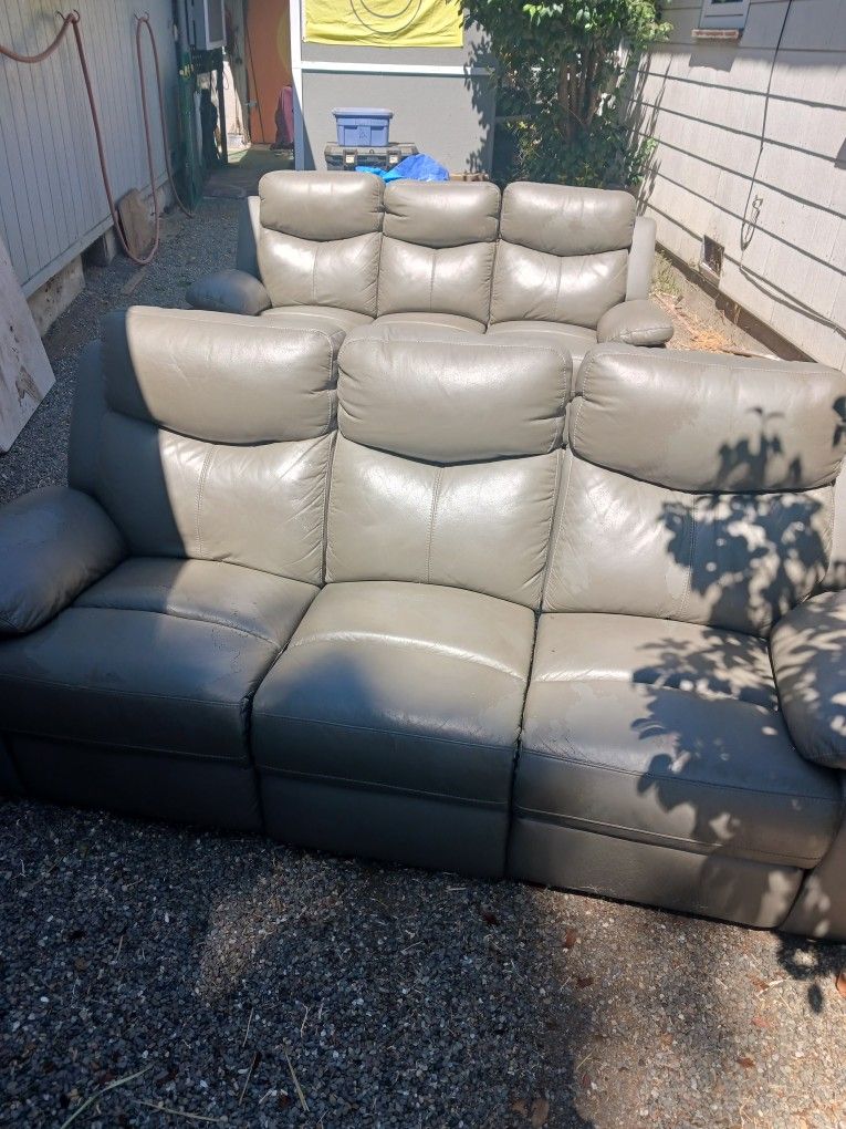 2 Recliner Sofas 25 Each