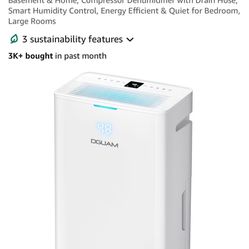 DGUAM 80 Pint Dehumidifier 4500 Sq Ft