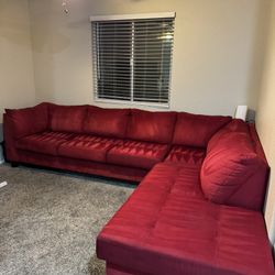Red Sectional couch