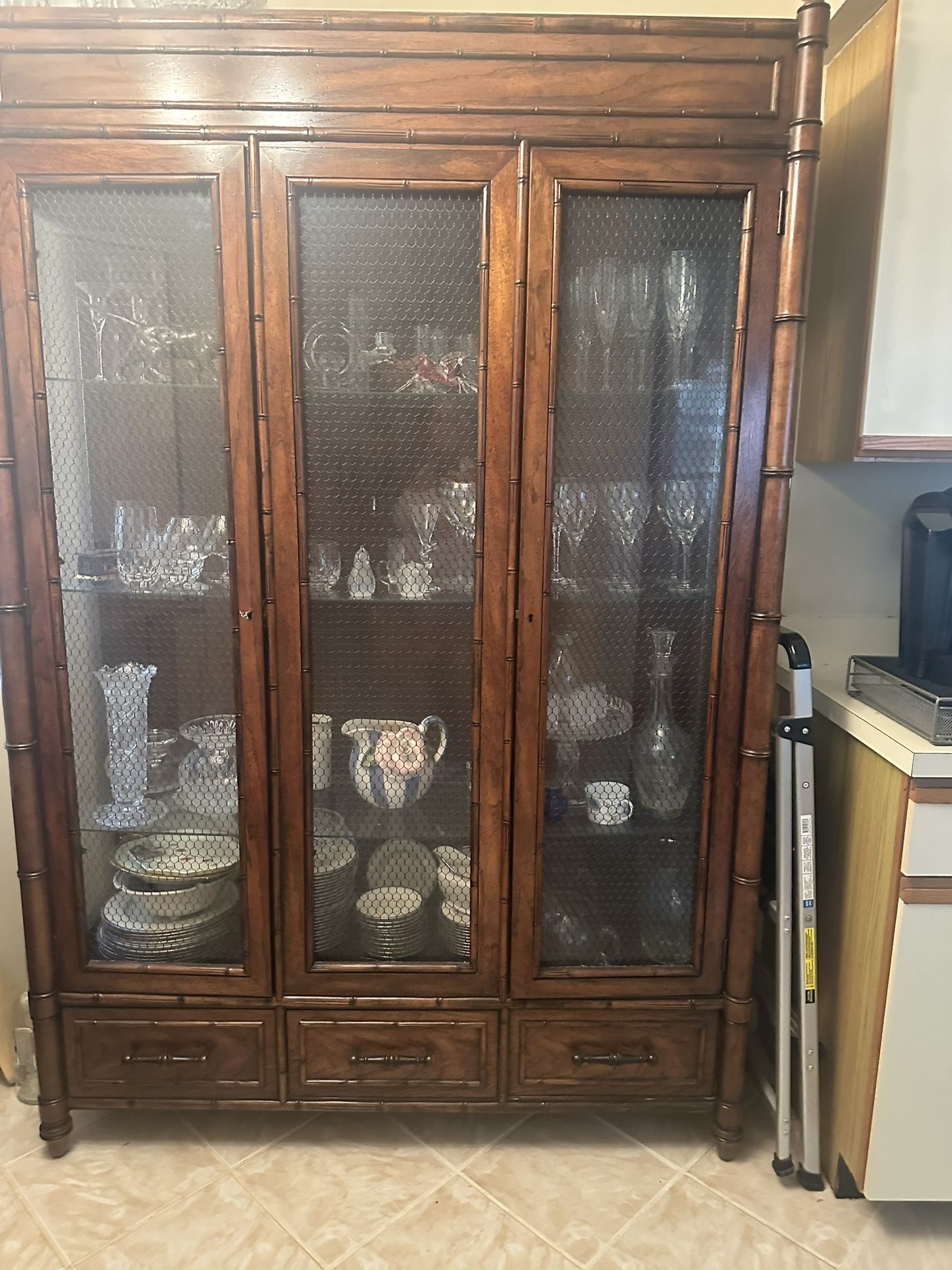 Wooden China Cabinet