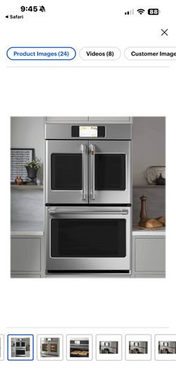 NEW IN BOX GE CAFE PROFESSIONAL SERIES 30” CONVECTION FRENCH DOOR SMART DOUBLE WALL OVEN WITH A 3 YEAR EXTENDED WARRANTY FULLY TRANSFERABLE 6/29/26