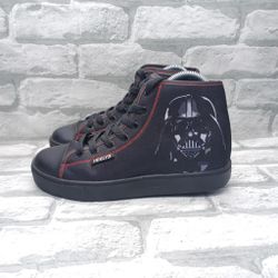 HEELYS Mens Size 7 Star Wars Darth Vader Hustle High Top Skate Sneaker Shoes