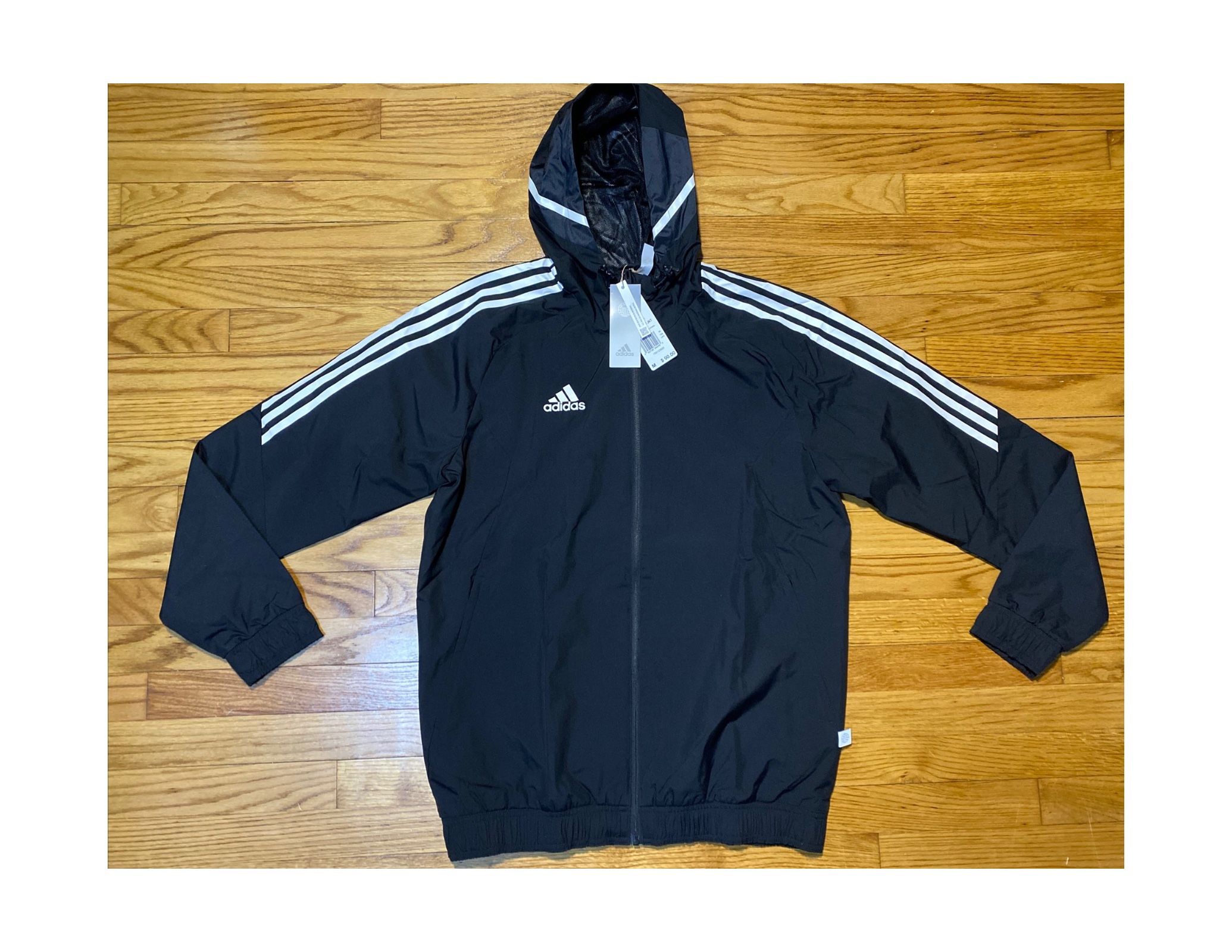 Adidas Con22AW All-Weather waterproof Hooded jacket Men’s Sz M New Black