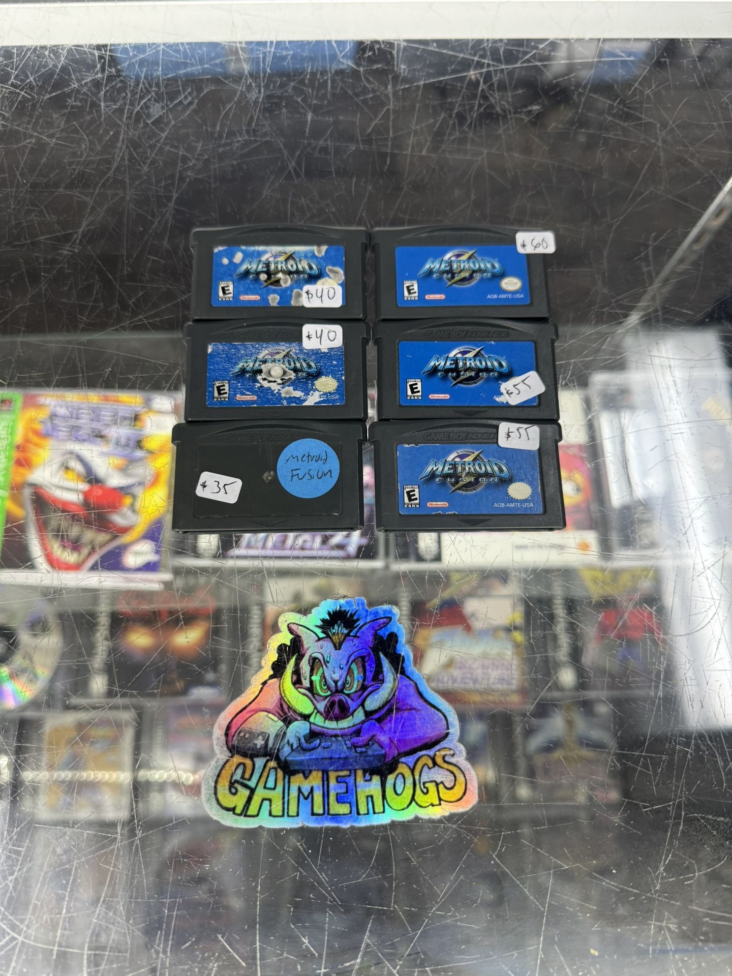 Metroid Fusion GBA $35-$60 Each Gamehogs 11am-7pm
