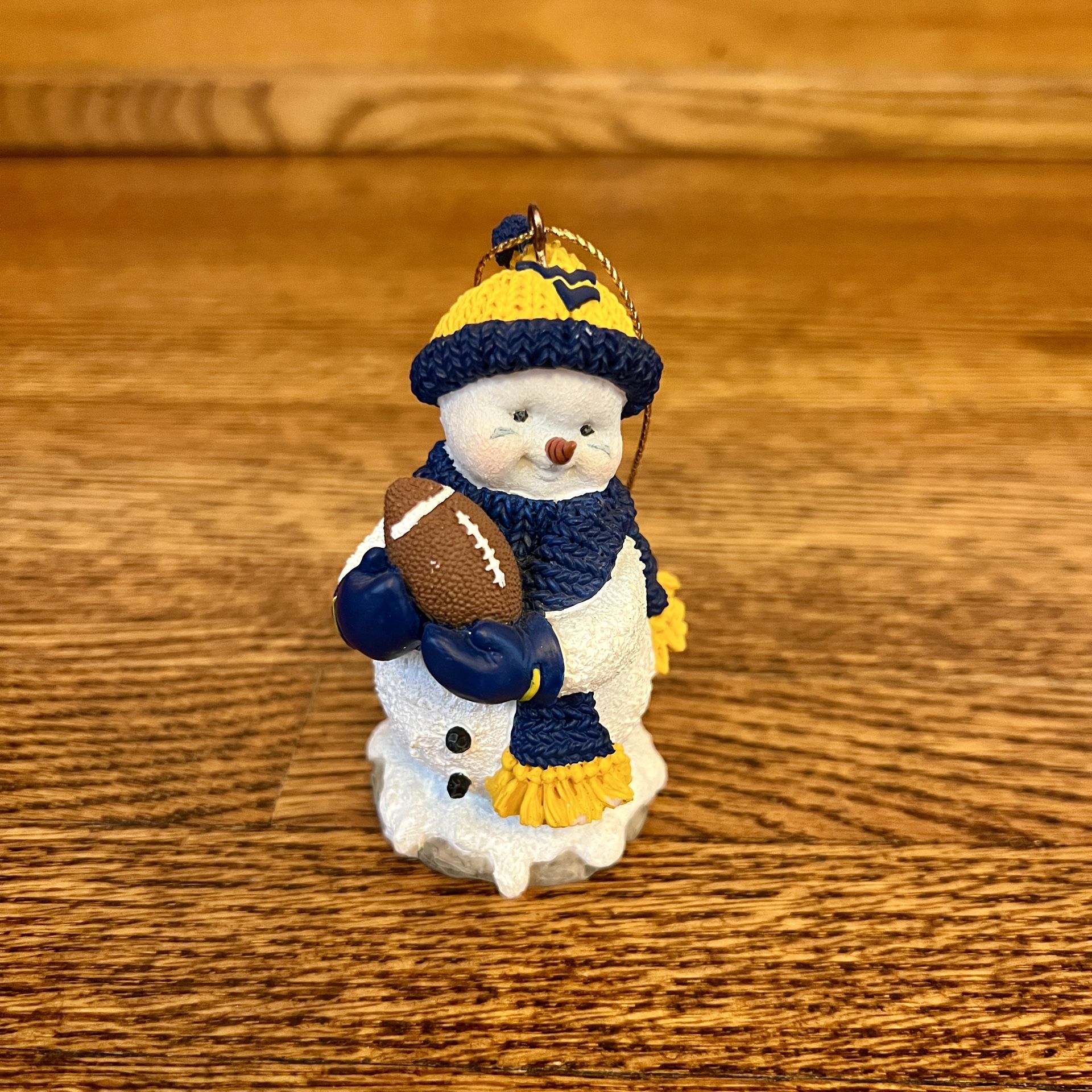 Vintage West Virginia 2000 Ridgewood Collection Snowman HENRY #1 FAN Christmas Ornament 