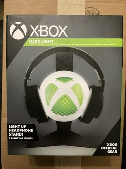 X Box Head Light Up Headphone Stand- 2 Lighting Modes