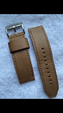 Fossil Brand Brown Leather Watch Strap 24mm