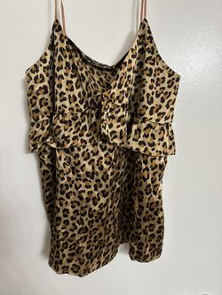 New Scotch & Soda Leopard Silk Tank Top Women