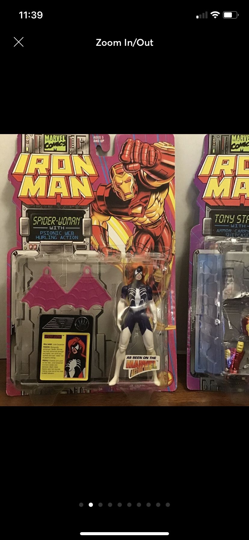 (2 toys)- Iron Man Toy Biz Action Figure