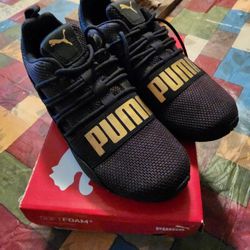 Brand New Black/gold Pumas Size 8