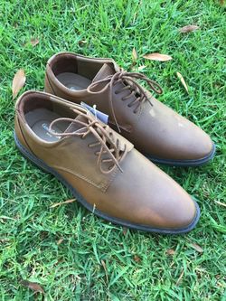 Mens Style Fashion Memory Foam Brown Leo Oxford Lace Dress Shoes Size 8