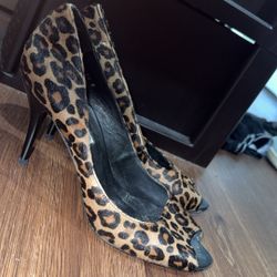 Leopard Heels (Size 8)