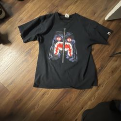 XL OG Bape Zip Graphic Tee