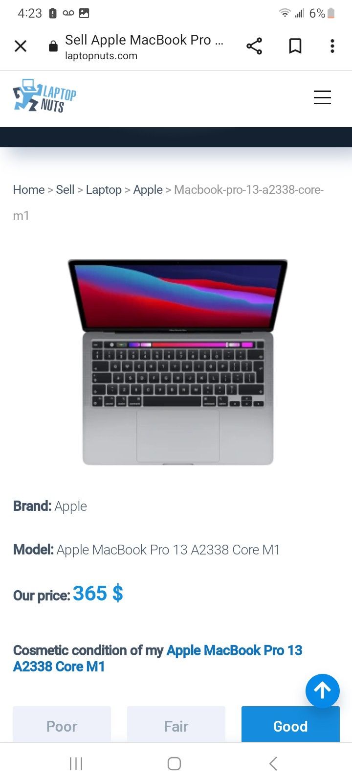 Apple Macbook Pro 13 W/M1 Chip
