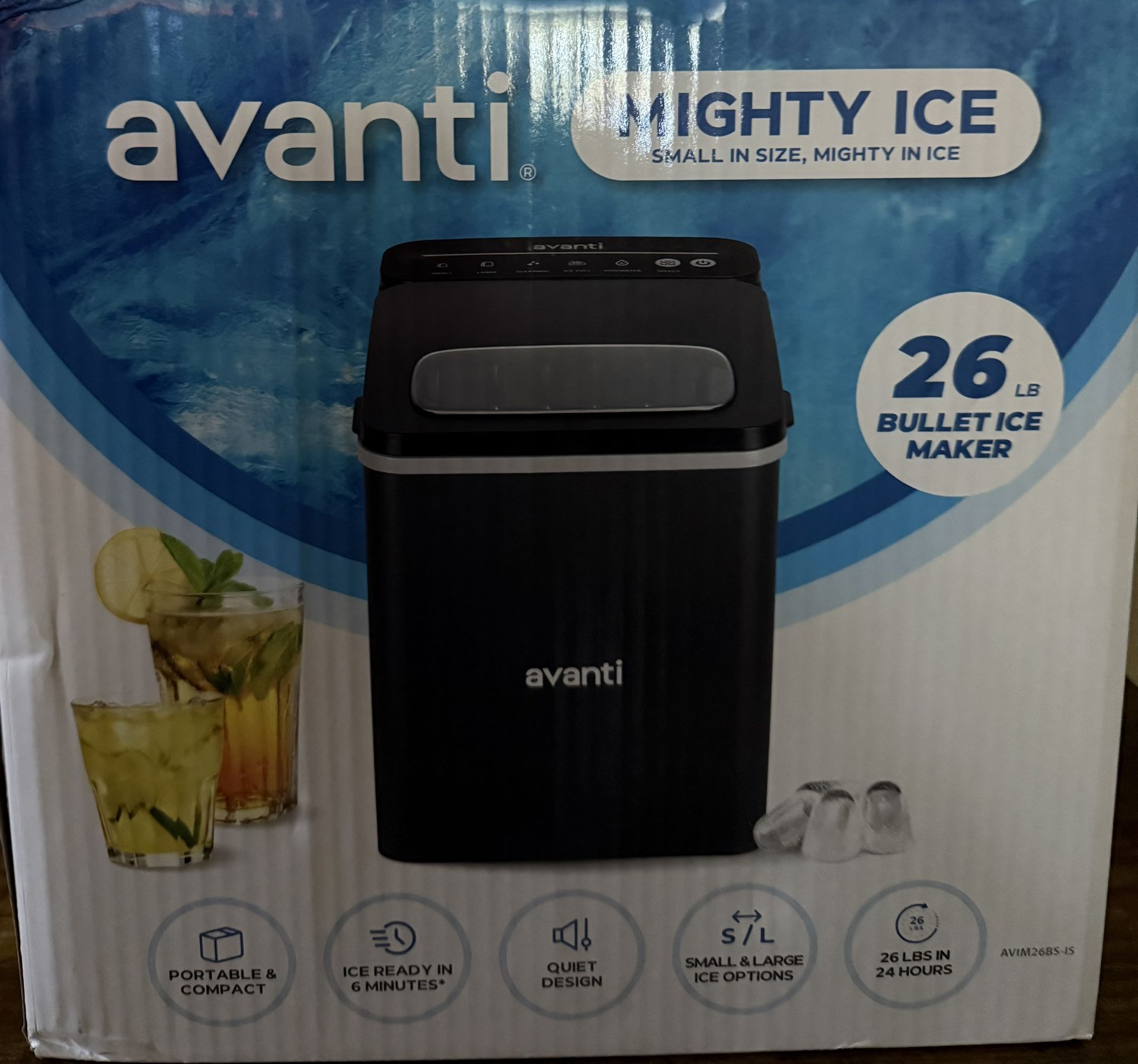 26 Lb Avanti Ice Maker