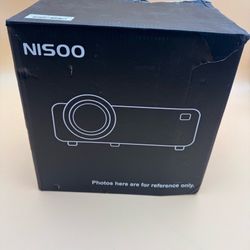 NISOO Home Theater Projector bundle with cables, remote. wifi, bluetooth