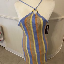 NWT Beautiful Almost Famous Halter Dress Size Medium 
