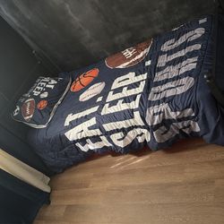 Twin Bedframe, mattress (if you want), and dress