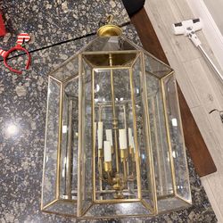 Vintage brass chandelier