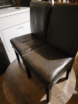 Small kids Dark Brown Leather Chair