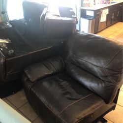 Leather Couch - 7 Piece