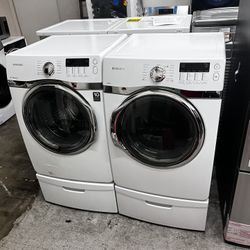 SAMSUNG USED WASHER AND GAS DRYER 