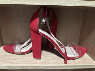 Fashion Nova Red Block Heels