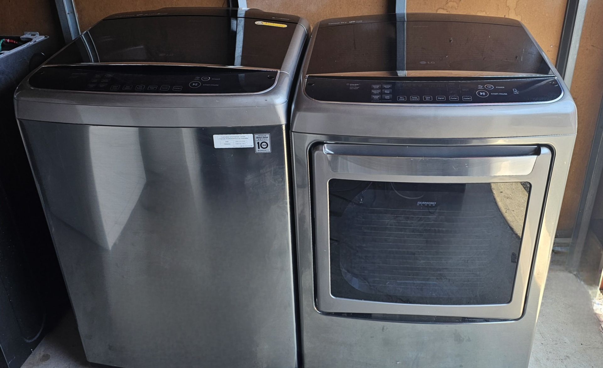 LG Turbwash Washer and TrueSteam Dryer