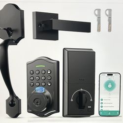 Keyless Fingerprint Smart Door Lock With Handle 