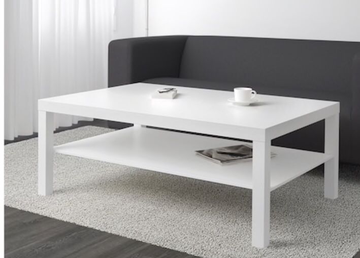 White coffee table