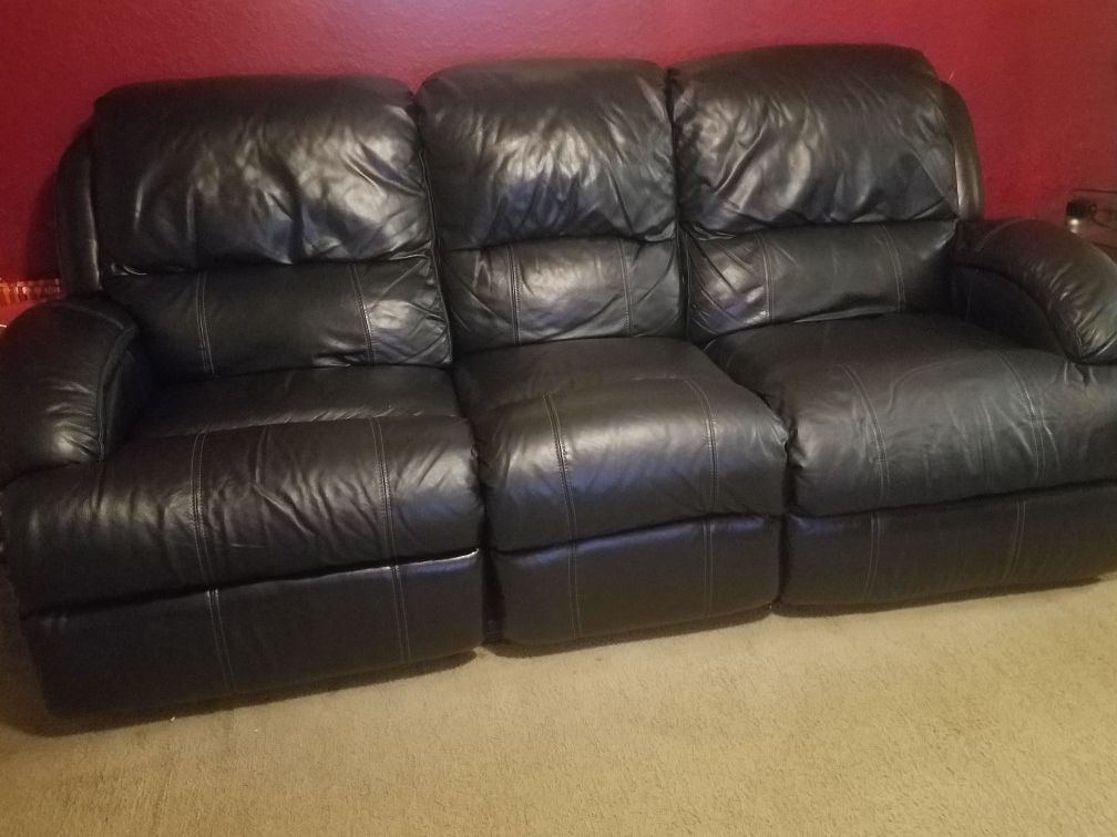 Double Recliner Sofa (Black)