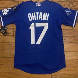Ohtani 2025 World Series Stiched Blue Dodger Jersey