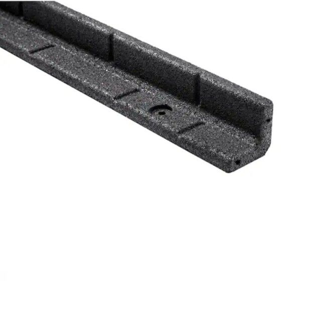 48 in. x 3 in. x 3 in. Roman Brick Black Rubber Edging (6-Pack)